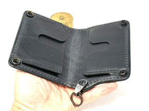 Anvil 5G Mini Long Wallet - Black/Gold Alligator Cloaca