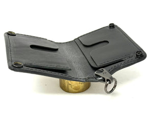 Anvil 5G Mini Long Wallet - Black/Gold Alligator Cloaca