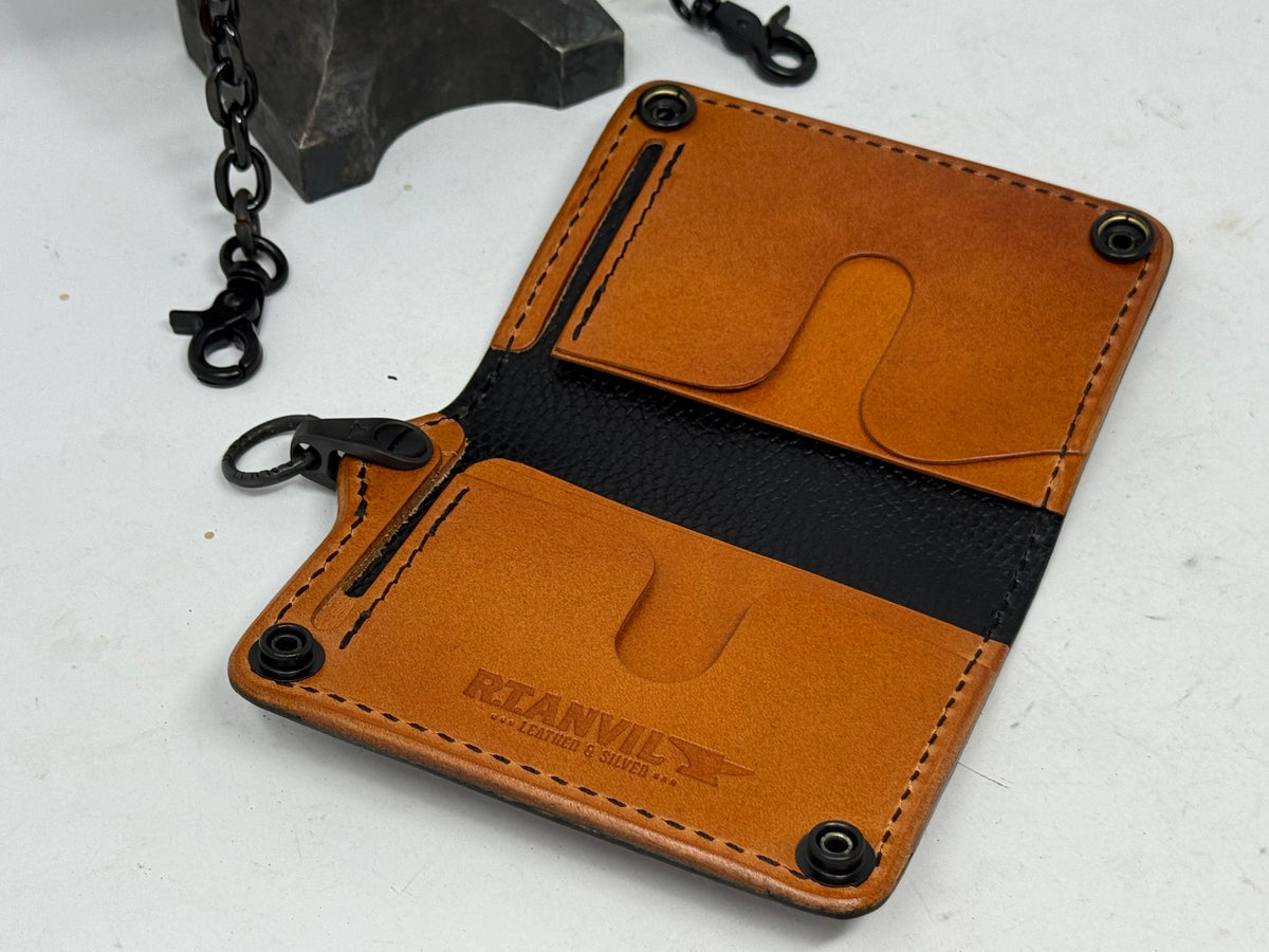 Anvil 5G Mini Long Wallet -  “Fallout” Lambskin