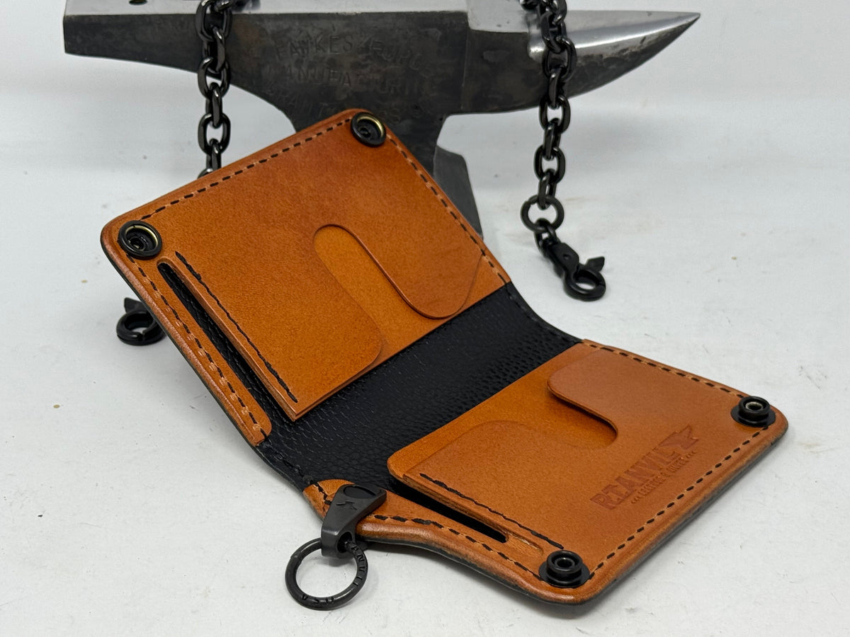 Anvil 5G Mini Long Wallet -  “Fallout” Lambskin
