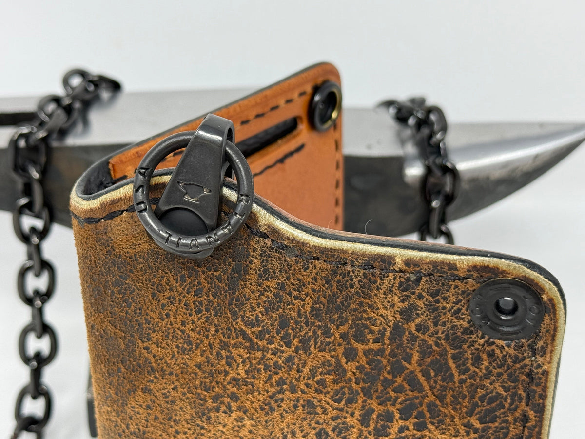 Anvil 5G Mini Long Wallet -  “Fallout” Lambskin