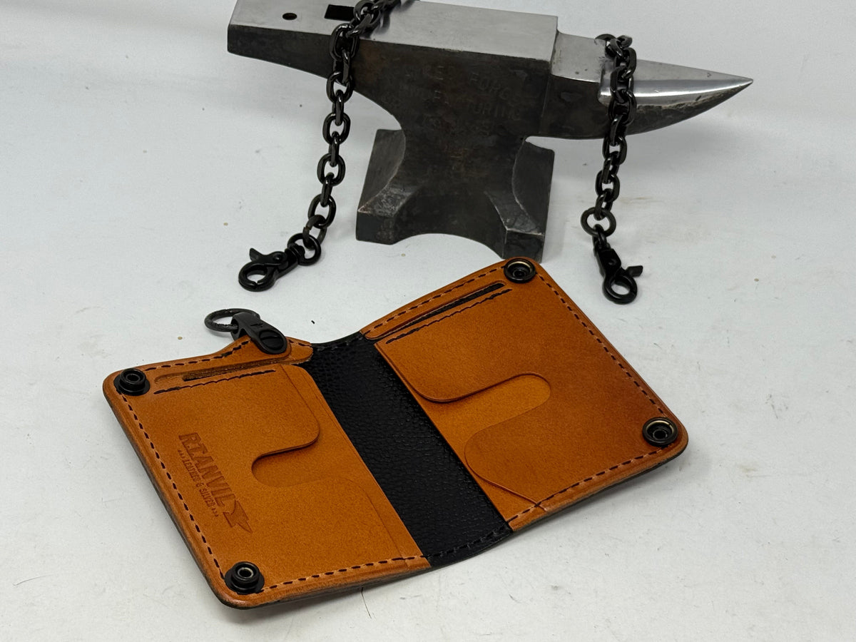 Anvil 5G Mini Long Wallet -  “Fallout” Lambskin