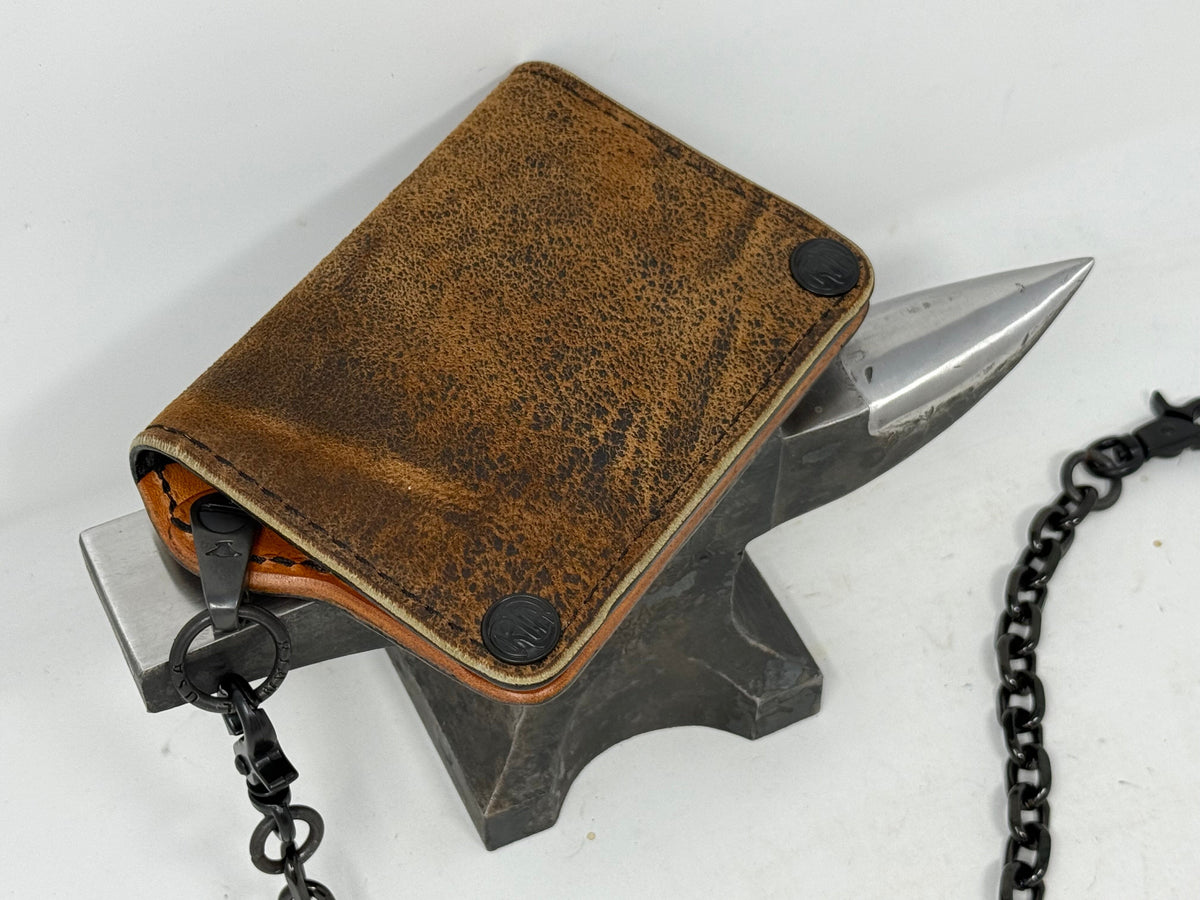Anvil 5G Mini Long Wallet -  “Fallout” Lambskin