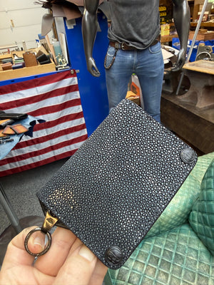 Anvil 5G Mini Long Wallet - GunMetal Black Stingray