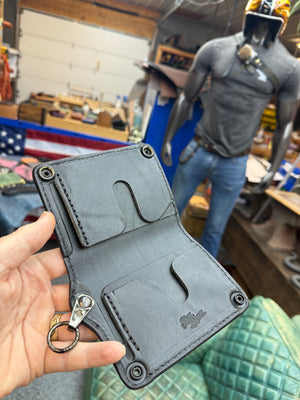 Anvil 5G Mini Long Wallet - GunMetal Black Stingray
