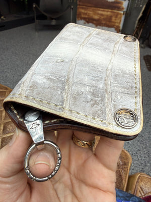 Anvil 5G Mini Long Wallet -  Himalayan Alligator - Anvil Customs