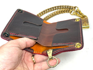 Anvil 5G Mini Long Wallet -  Matte Vintage Red Python