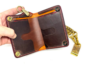 Anvil 5G Mini Long Wallet -  Matte Vintage Red Python