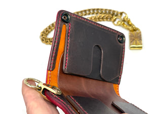 Anvil 5G Mini Long Wallet -  Matte Vintage Red Python