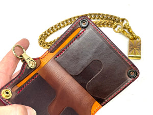 Anvil 5G Mini Long Wallet -  Matte Vintage Red Python