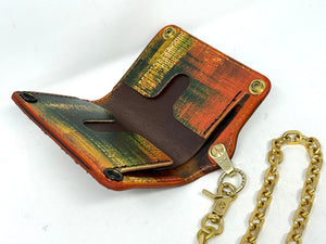 Anvil 5G Mini Long Wallet - Matte ‘Worn Red’ Python