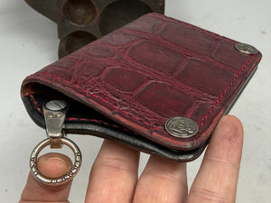 Anvil 5G Mini Long Wallet - Oxblood Giant Gator