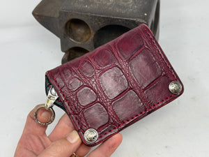 Anvil 5G Mini Long Wallet - Oxblood Giant Gator