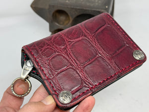Anvil 5G Mini Long Wallet - Oxblood Giant Gator
