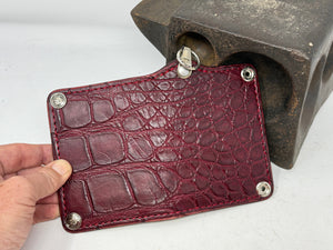 Anvil 5G Mini Long Wallet - Oxblood Giant Gator