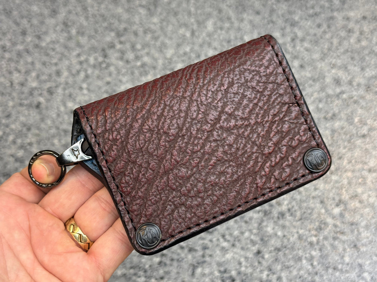 Anvil 5G Mini Long Wallet -  Oxblood Shark
