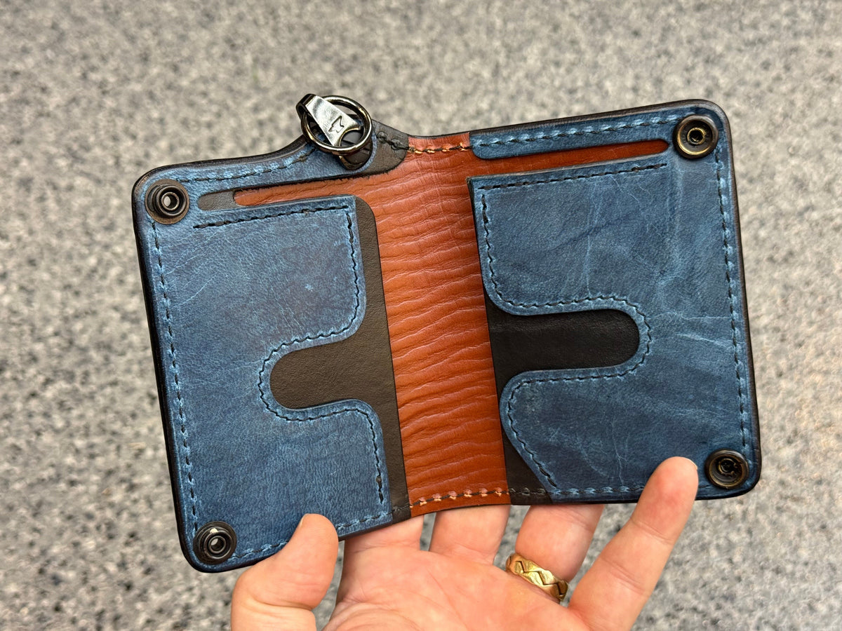 Anvil 5G Mini Long Wallet -  Oxblood Shark