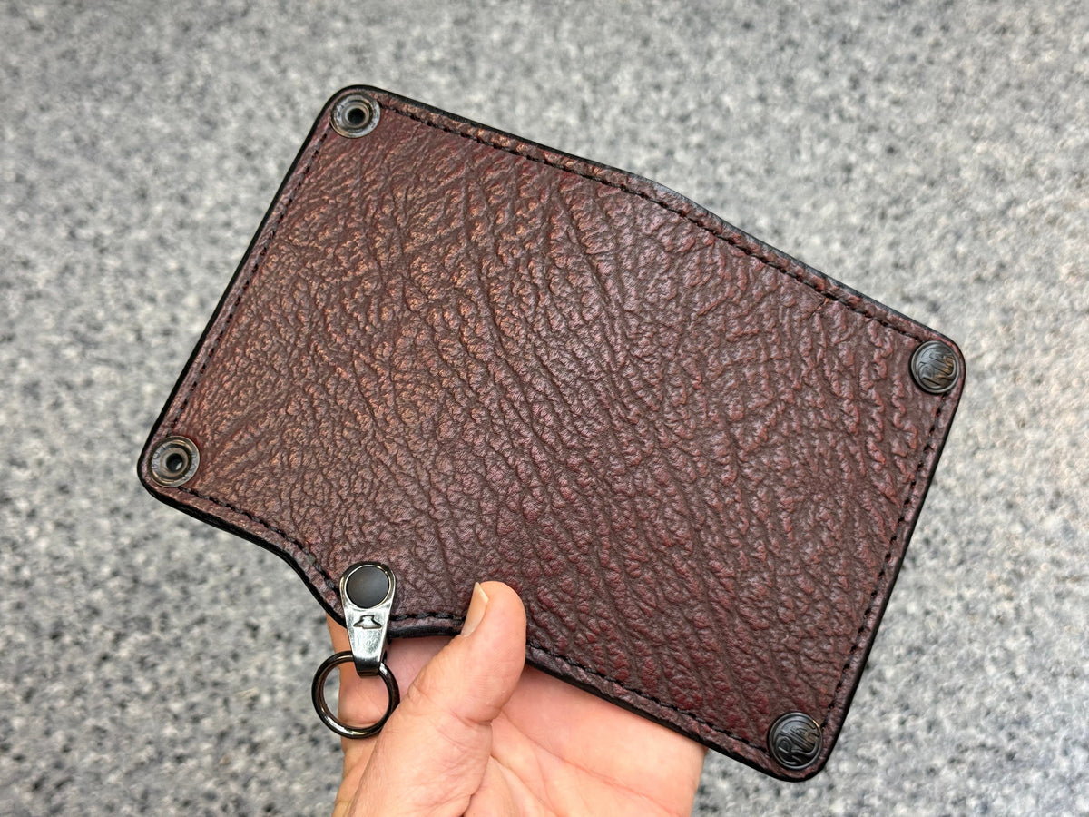 Anvil 5G Mini Long Wallet -  Oxblood Shark