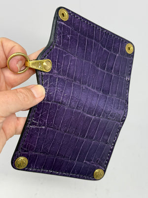 Anvil 5G Mini Long Wallet -  Purple Alligator
