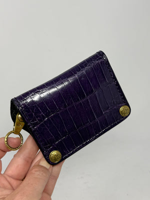 Anvil 5G Mini Long Wallet -  Purple Alligator