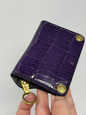 Anvil 5G Mini Long Wallet -  Purple Alligator