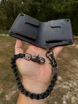 Anvil 5G Mini Long Wallet -  Purple Red RideFast Skully