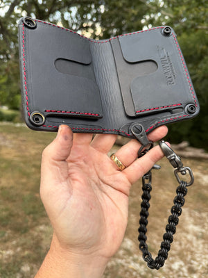Anvil 5G Mini Long Wallet -  Purple Red Sugar Skull
