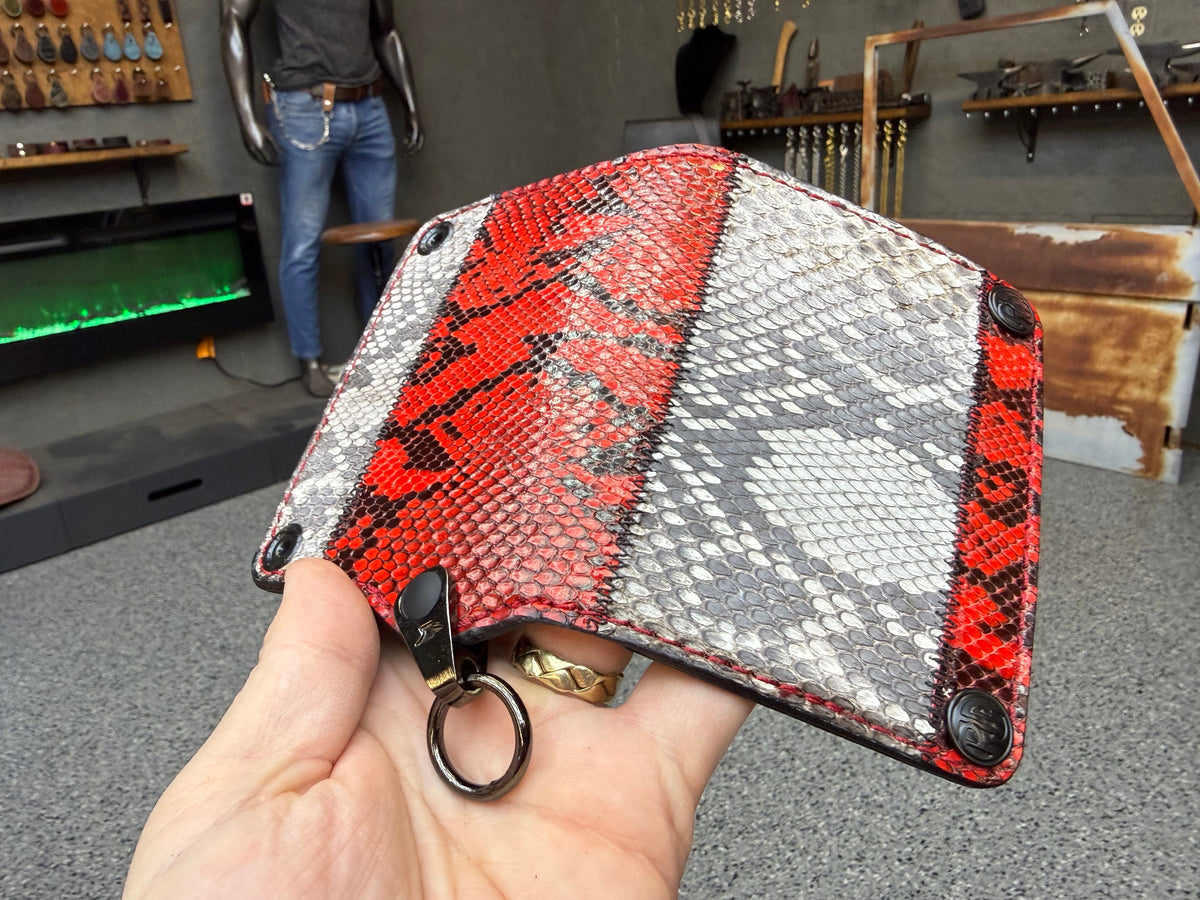 Anvil 5G Mini Long Wallet -  Python Patchwork - Anvil Customs