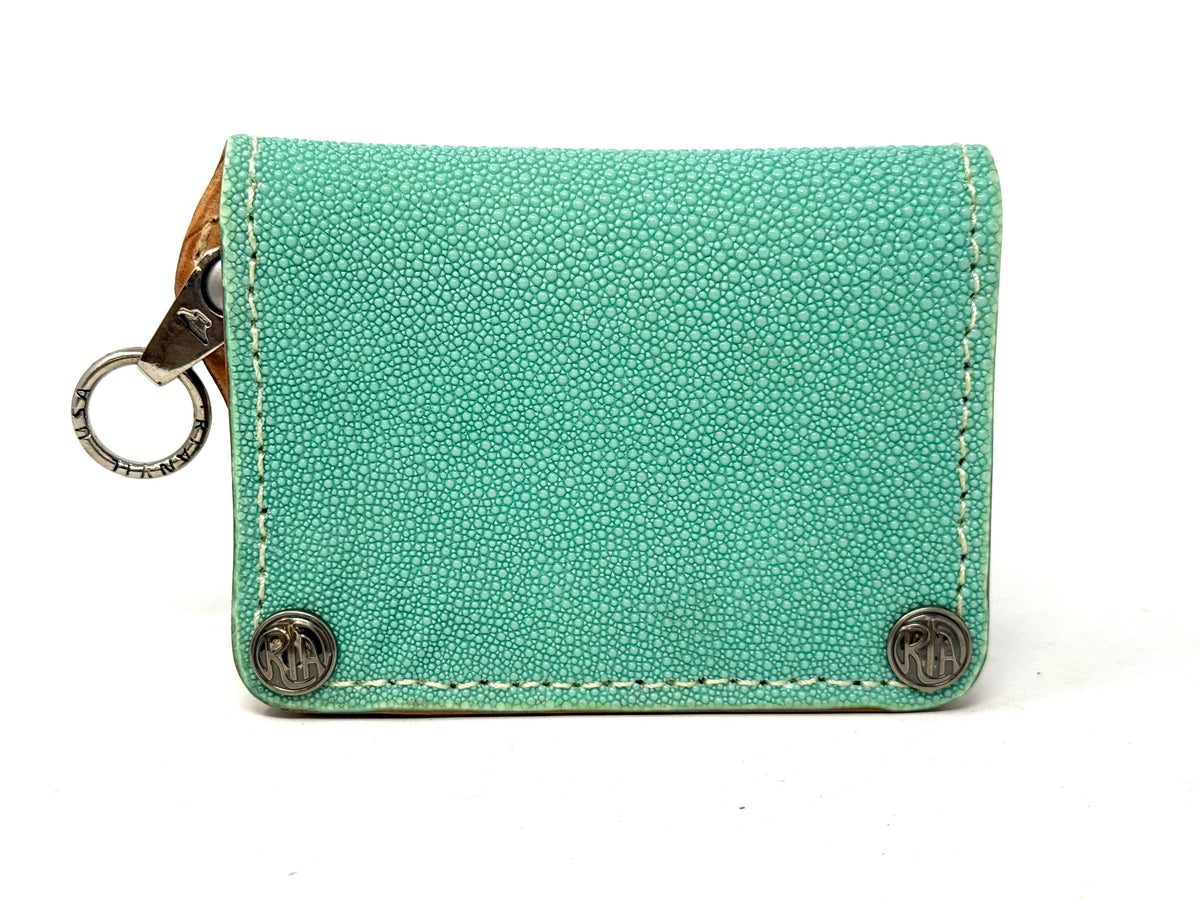 Anvil 5G Mini Long Wallet - Tiffany Blue Stingray