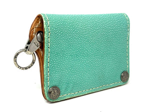 Anvil 5G Mini Long Wallet - Tiffany Blue Stingray