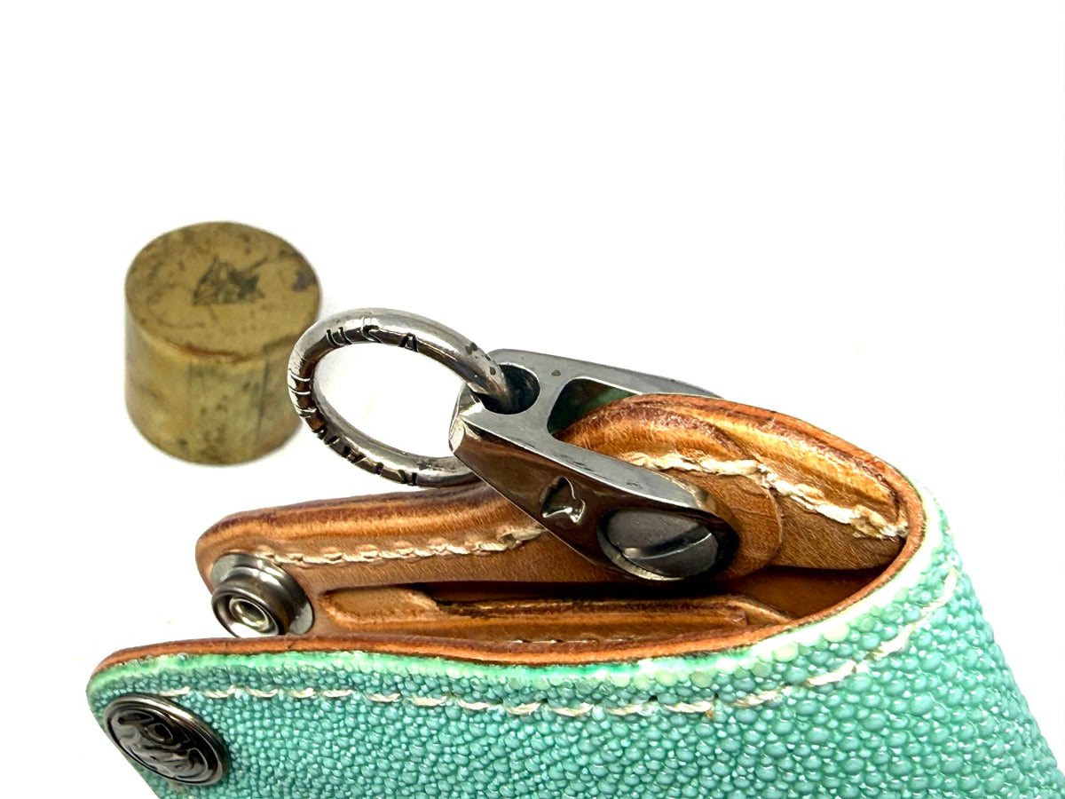 Anvil 5G Mini Long Wallet - Tiffany Blue Stingray