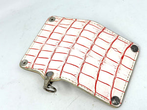 Anvil 5G Mini Long Wallet -  White/Red Alligator