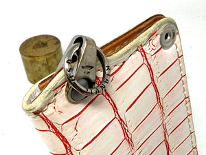 Anvil 5G Mini Long Wallet -  White/Red Alligator