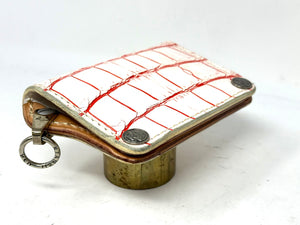 Anvil 5G Mini Long Wallet -  White/Red Alligator