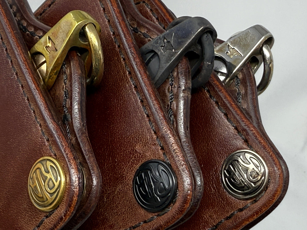 ANVIL Bifold Leather Chain Wallet - Brown 5G