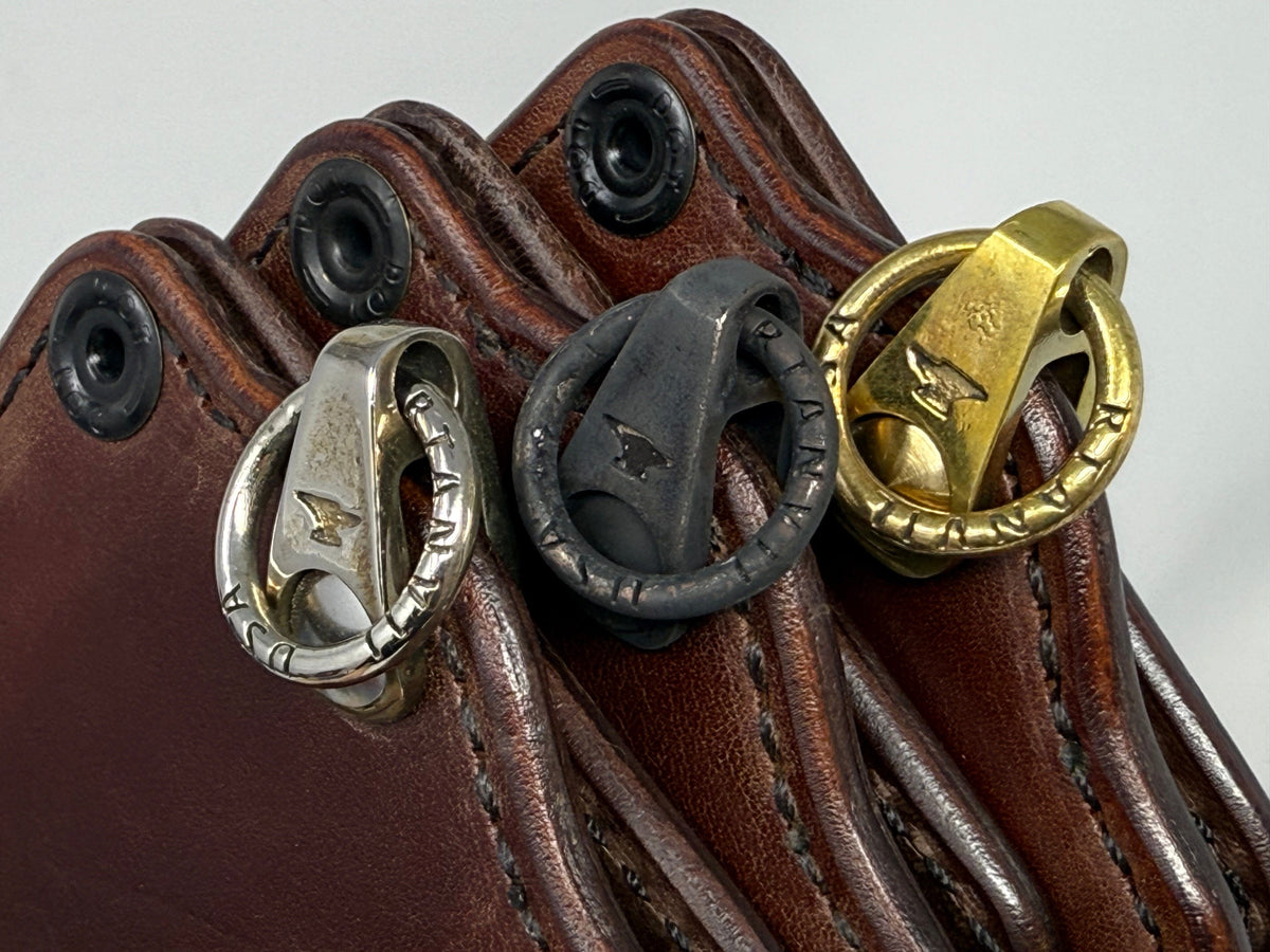 ANVIL Bifold Leather Chain Wallet - Brown 5G