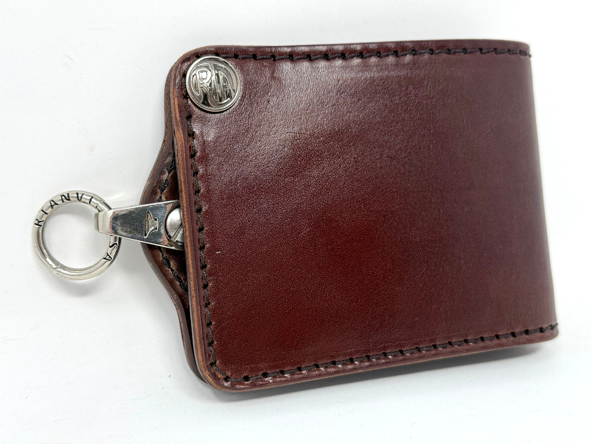 ANVIL Bifold Leather Chain Wallet - Brown 5G