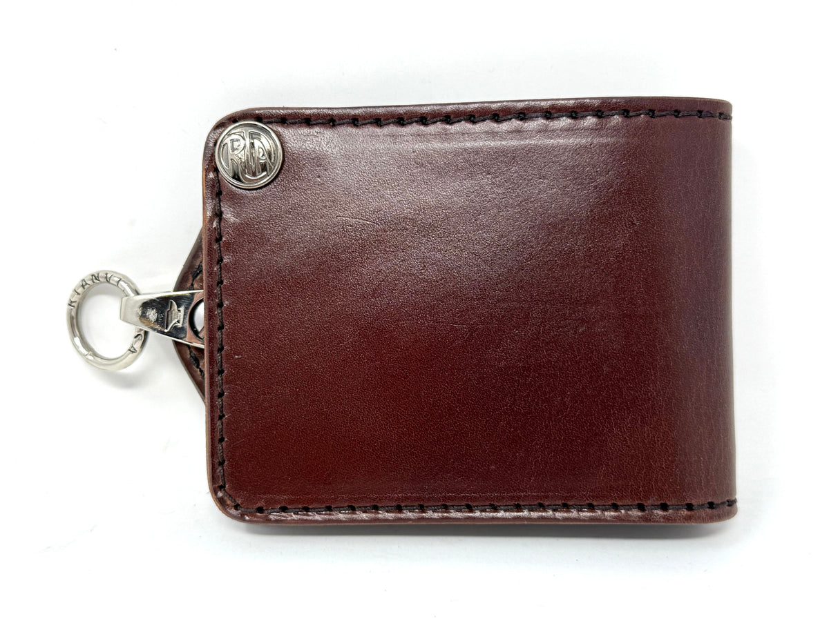 ANVIL Bifold Leather Chain Wallet - Brown 5G
