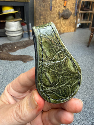 Anvil Cash Clamp Wallet:  Army Green Gator