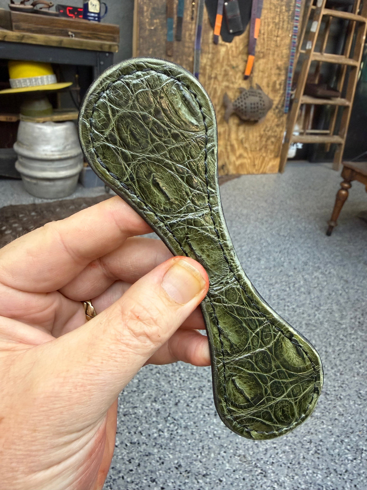 Anvil Cash Clamp Wallet:  Army Green Gator