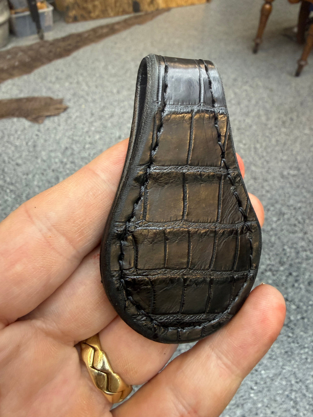 Anvil Cash Clamp Wallet:  Black Alligator