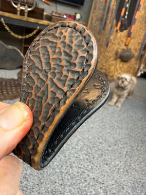 Anvil Cash Clamp Wallet:  Cognac Shark