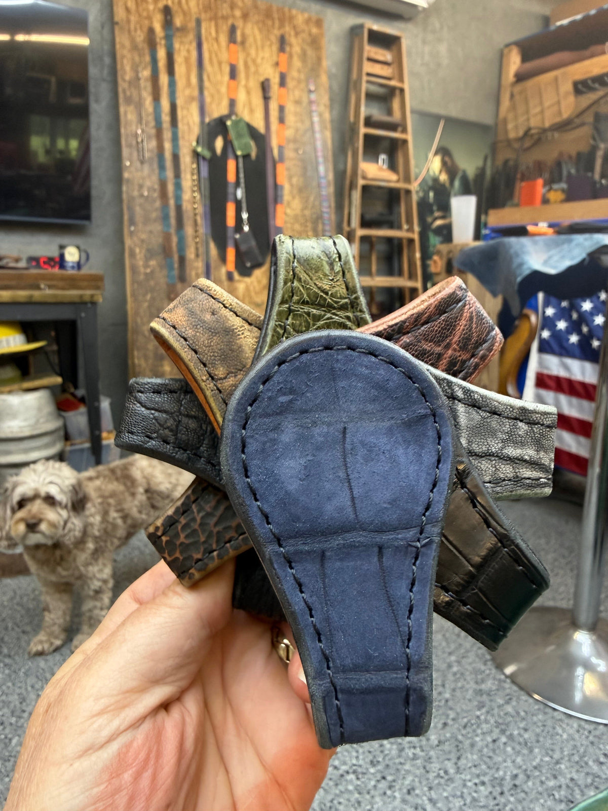 Anvil Cash Clamp Wallet:  Dark Gray Elephant