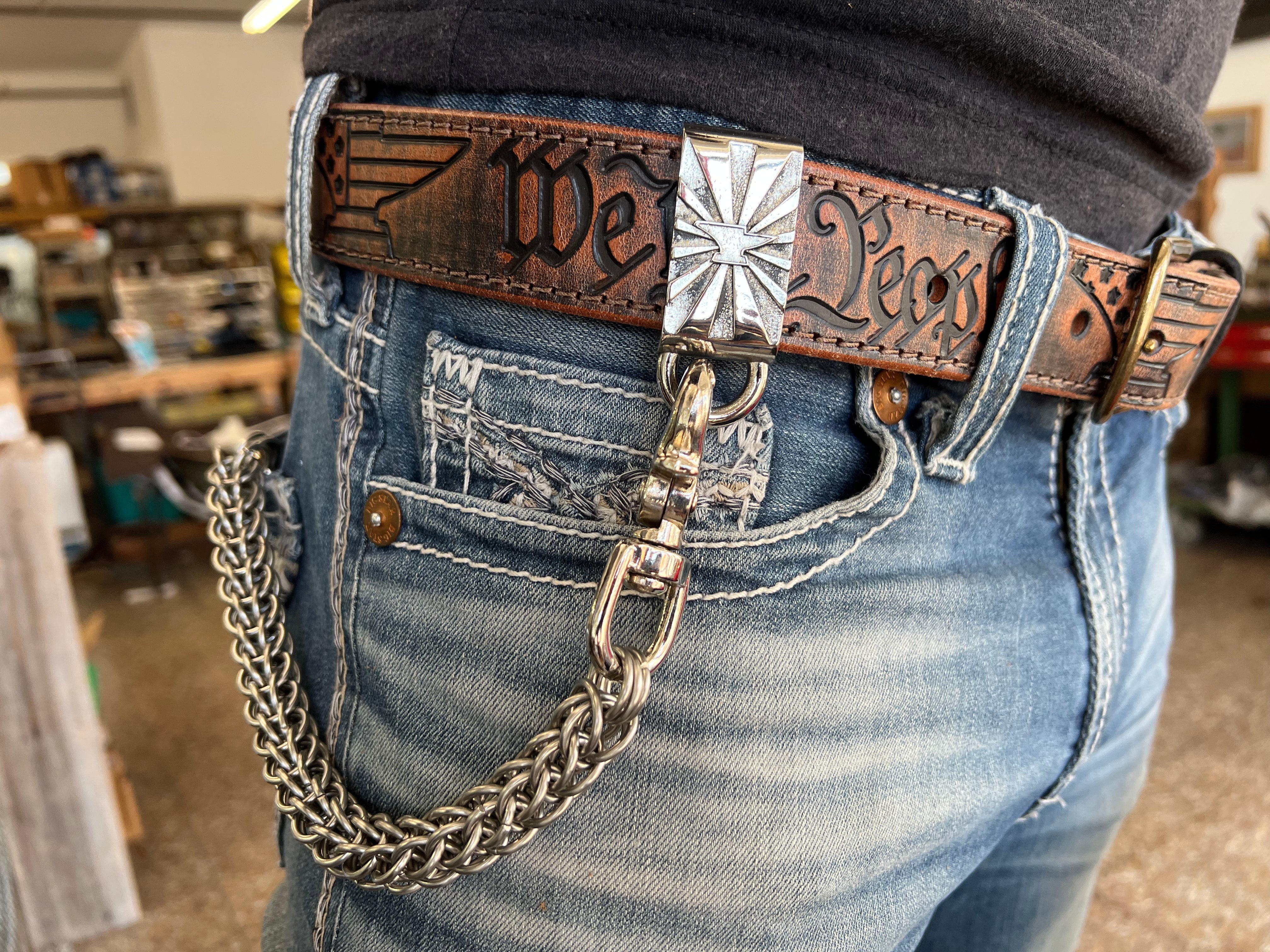 Anvil Signature Belt Charm Loop Wallet Chain Attachment Bronze Anvil Customs