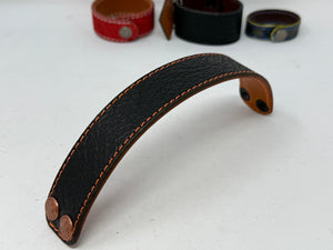 Black Shark Leather Bracelet / Cuff