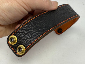Black Shark Leather Bracelet / Cuff