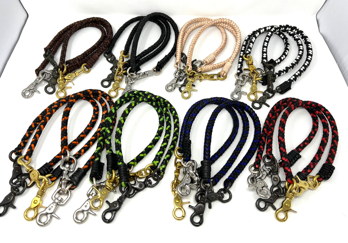 Braided Leather Wallet Chain - Anvil Customs