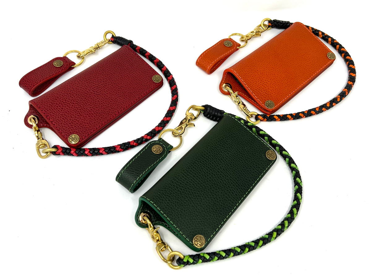 小物 wallet chain \"four braid\" handmade wallet chain 