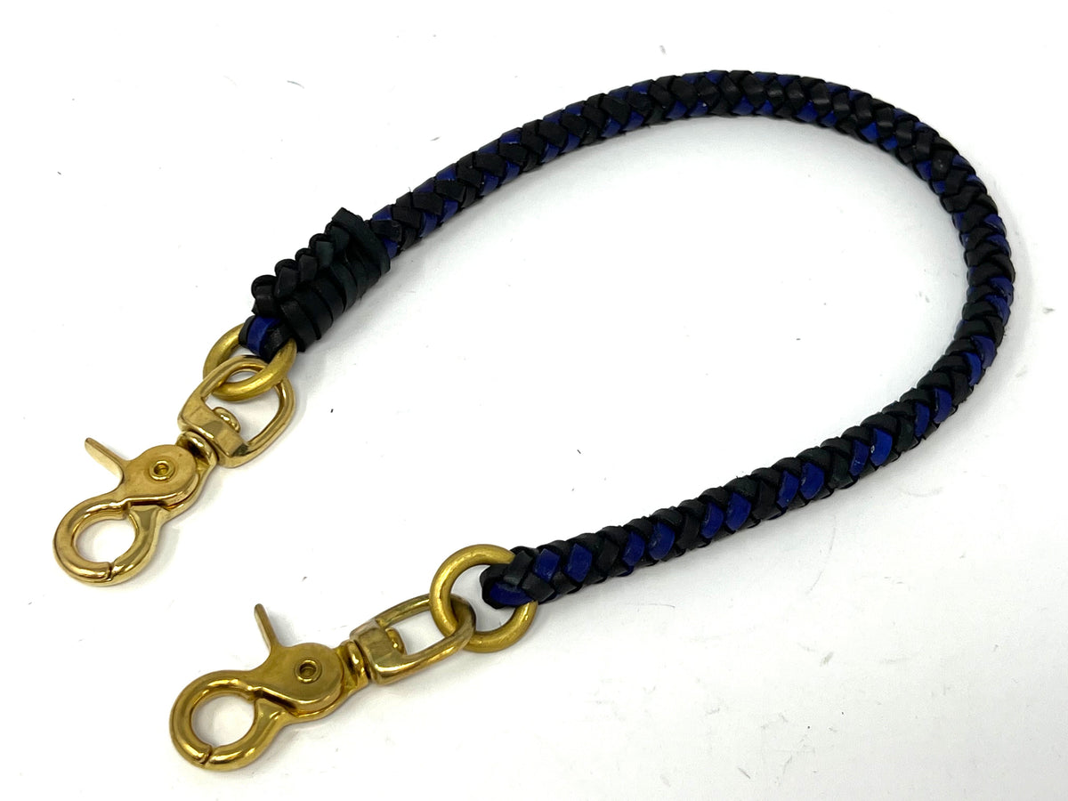 Braided Leather Wallet Chain - Anvil Customs