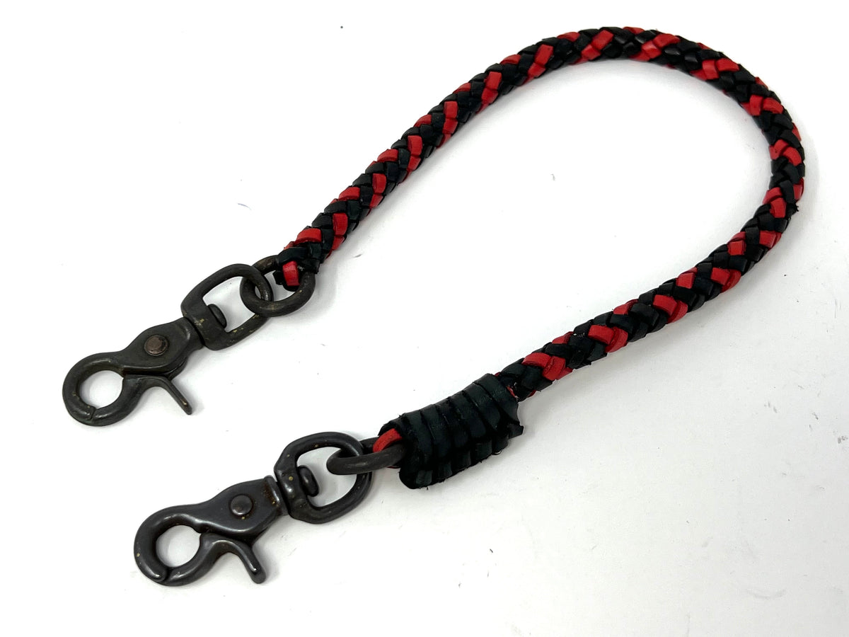 Braided Leather Wallet Chain - Anvil Customs